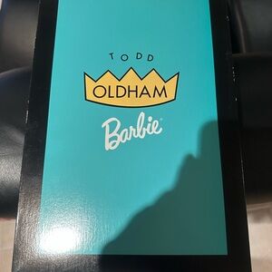 Todd Oldham Barbie Box - Teal with Yellow Crown